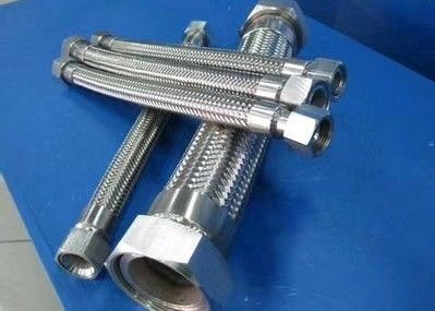 Stainless Steel Metal Hose , Stainless Steel Flex Hose Customized Length With Flange